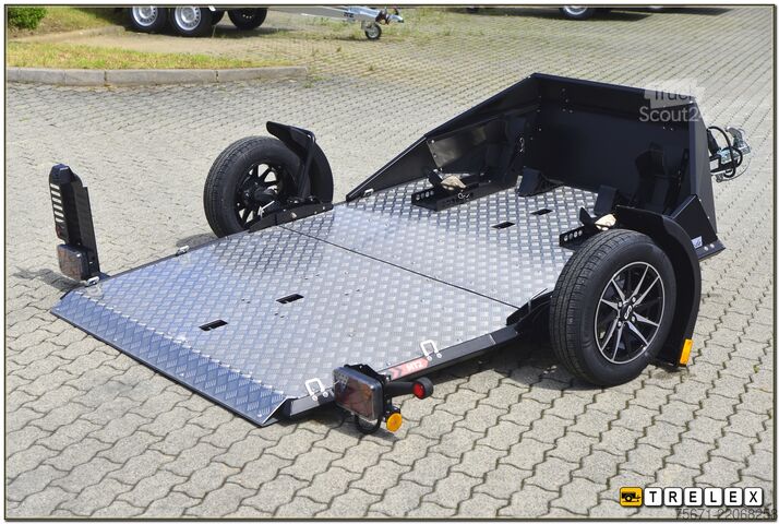 Motosiklet römorku Lorries MT-2 Windschott Aluräder bis 2 Motoräder