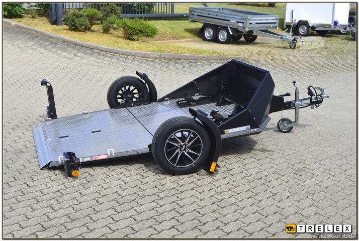 Motosiklet römorku Lorries MT-2 Windschott Aluräder bis 2 Motoräder