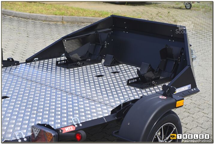 Motosiklet römorku Lorries MT-2 Windschott Aluräder bis 2 Motoräder