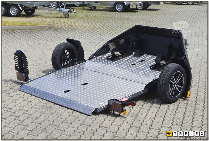 Motosiklet römorku Lorries MT-2 Windschott Aluräder bis 2 Motoräder