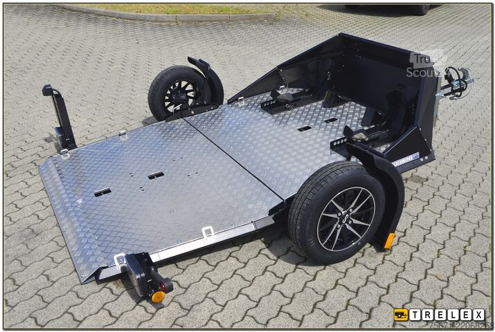 Motosiklet römorku Lorries MT-2 Windschott Aluräder bis 2 Motoräder