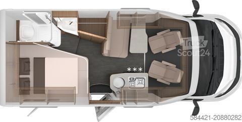 Polintegriran avtodom Knaus Van TI 550 MF VANSATION *Modell 2026*TV-Paket*