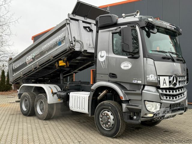 Camion benne MERCEDES-BENZ AROCS 3345 6x6 Euro 6 Kipper mit Bordmatik