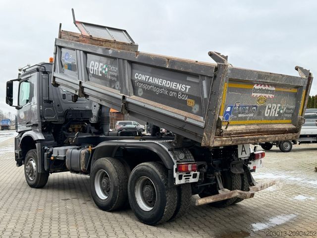 Camion benne MERCEDES-BENZ AROCS 3345 6x6 Euro 6 Kipper mit Bordmatik