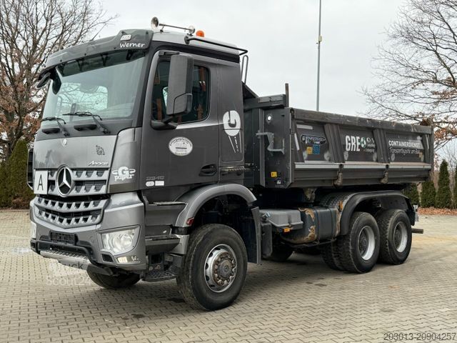 Camion-benne tricar MERCEDES-BENZ AROCS 3345 6x6 Euro 6 Kipper mit Bordmatik