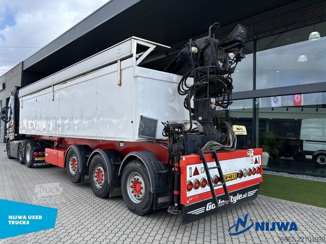 Standard-SZM Volvo FH16 750 6x2/4 i.c.m. KWB P3 oplegger met Hiab ...