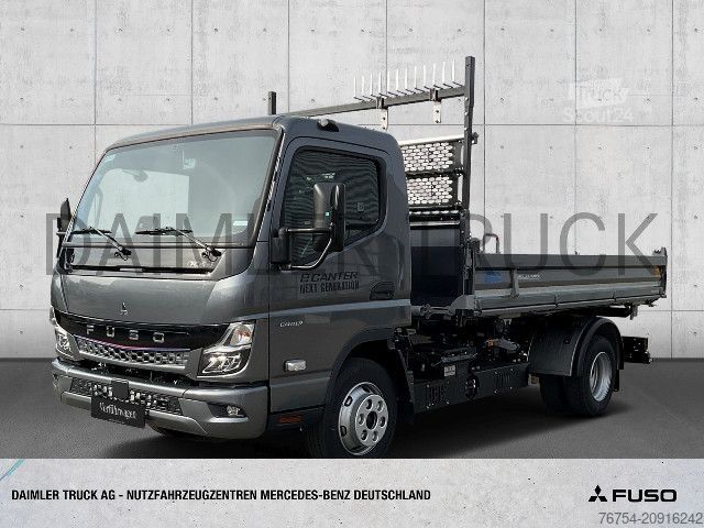 Furgón volquete FUSO Mitsubishi eCanter 7C18 M-Bat4x2 Meiller Kipper