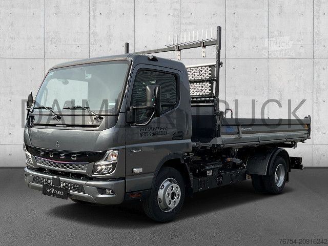 Furgón volquete FUSO Mitsubishi eCanter 7C18 M-Bat4x2 Meiller Kipper