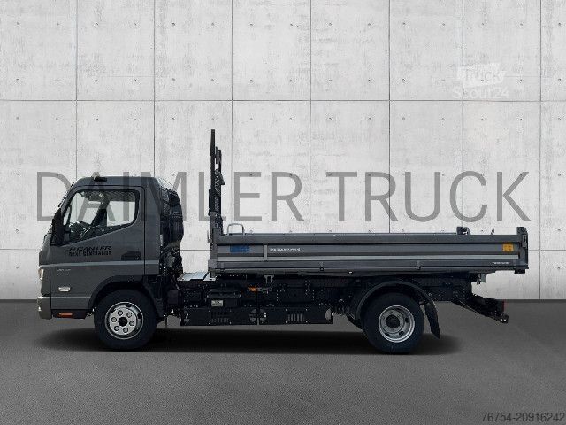 Furgón volquete FUSO Mitsubishi eCanter 7C18 M-Bat4x2 Meiller Kipper