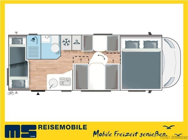 Alkoven Wohnmobil CHAUSSON C 656 FIRST LINE /-2025- / 140PS / ETAGENBETTEN