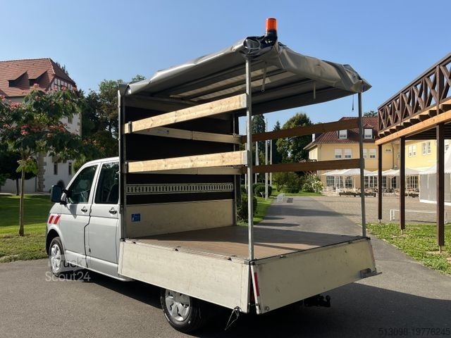 Transporter mit Pritsche & Plane VOLKSWAGEN T6 PRITSCHE+PLANE DoKa AUTOMATIK KAMERA STANDHZG