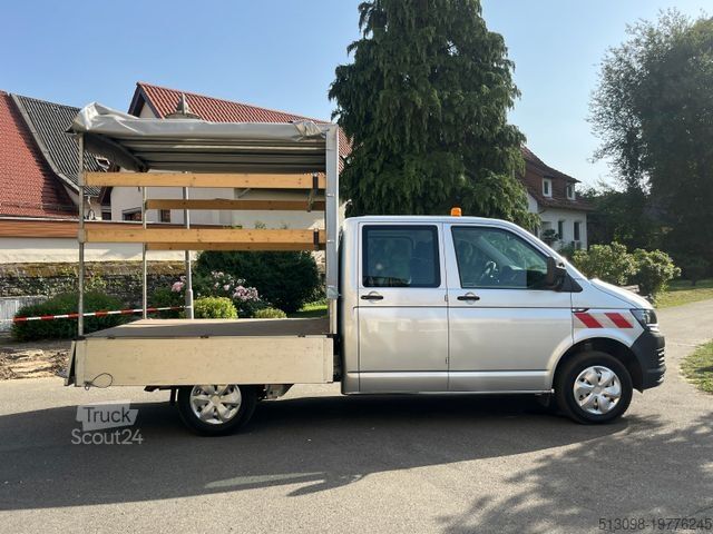 Transporter mit Pritsche & Plane VOLKSWAGEN T6 PRITSCHE+PLANE DoKa AUTOMATIK KAMERA STANDHZG