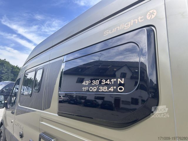 Autorulotă SUNLIGHT Cliff 4x4 Greentrek 590 MATT GRÜN DELTA RAPTOR