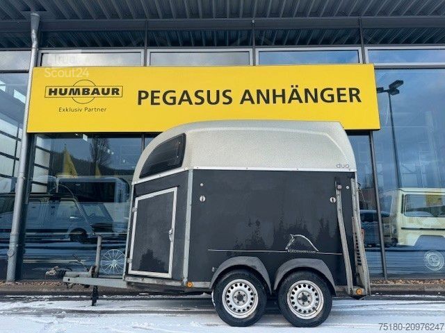 Atrelado de transporte de cavalos BÖCKMANN DUO 2-Pferdeanhänger 2T MSS SYSTEM Holz/Poly