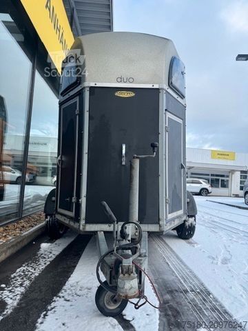 Atrelado de transporte de cavalos BÖCKMANN DUO 2-Pferdeanhänger 2T MSS SYSTEM Holz/Poly