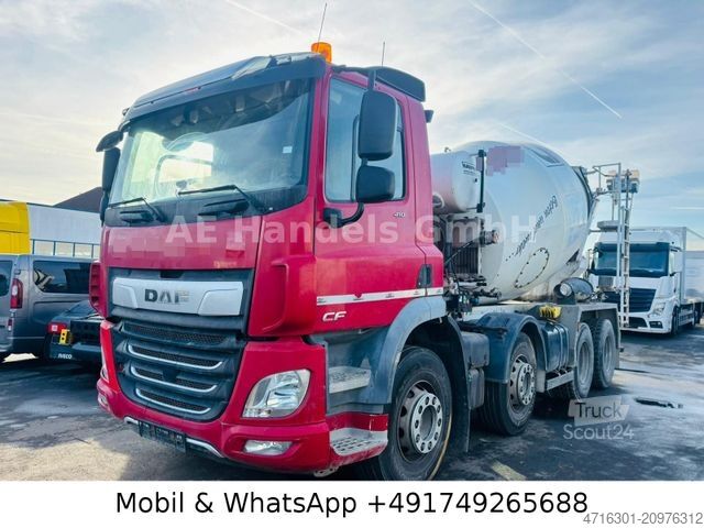 Camion malaxeur à béton DAF CF 410 DayCab BB 8x4 Euromix EM 9m³ SL |Tempomat