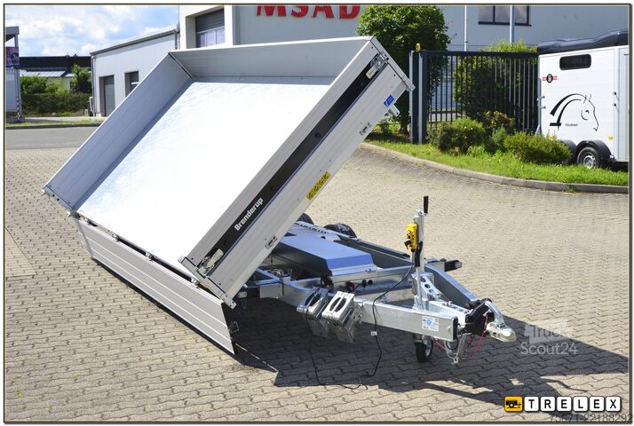 Tresidet tipvognstrailer Brenderup TT 5375ATB 3500 kg Rampen + Stützen