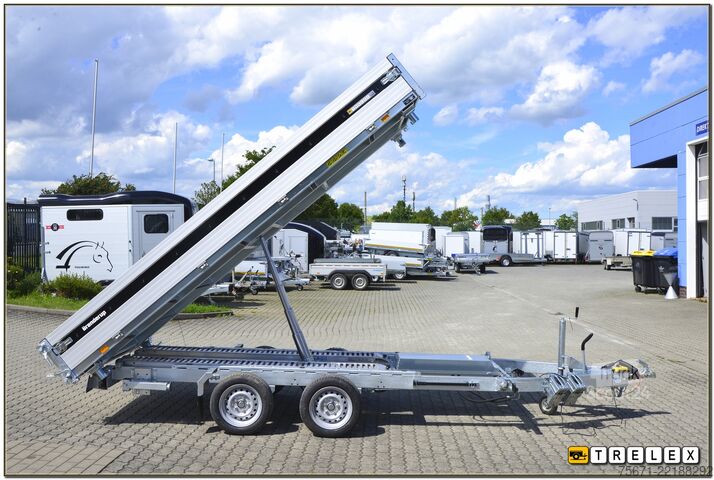 Tresidet tipvognstrailer Brenderup TT 5375ATB 3500 kg Rampen + Stützen