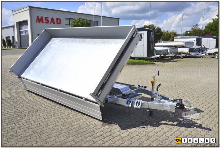 Tresidet tipvognstrailer Brenderup TT 5375ATB 3500 kg Rampen + Stützen