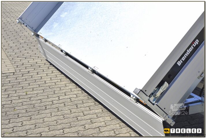 Tresidet tipvognstrailer Brenderup TT 5375ATB 3500 kg Rampen + Stützen