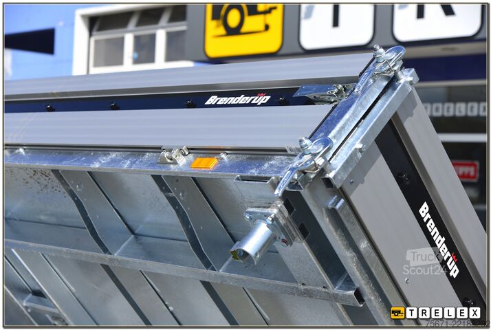 Tresidet tipvognstrailer Brenderup TT 5375ATB 3500 kg Rampen + Stützen
