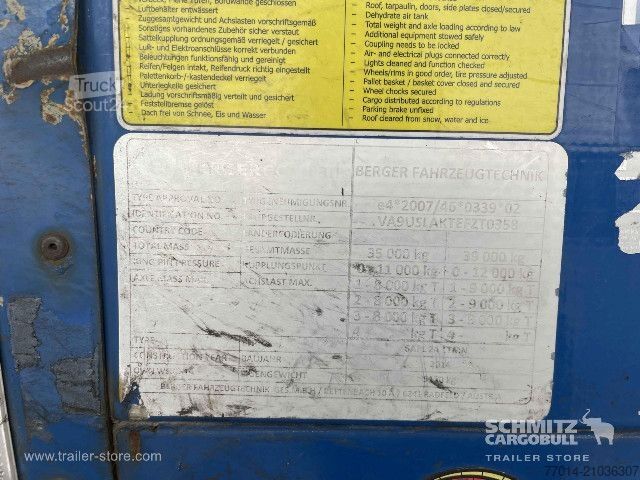 Open oplegger met zeil Berger Curtainsider Mega