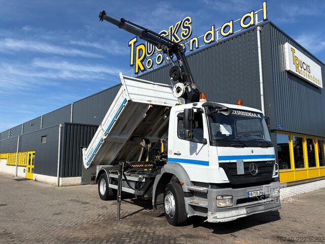 Tippbil med kran Mercedes-Benz Axor + HIAB 088 ES -3 HIDUO + TIPPER + EURO 4