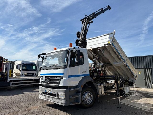 Tippbil med kran Mercedes-Benz Axor + HIAB 088 ES -3 HIDUO + TIPPER + EURO 4