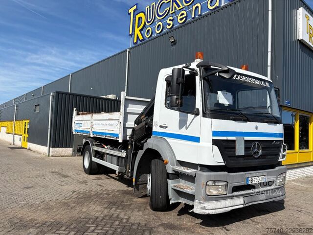 Tippbil med kran Mercedes-Benz Axor + HIAB 088 ES -3 HIDUO + TIPPER + EURO 4