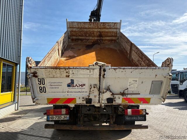 Tippbil med kran Mercedes-Benz Axor + HIAB 088 ES -3 HIDUO + TIPPER + EURO 4