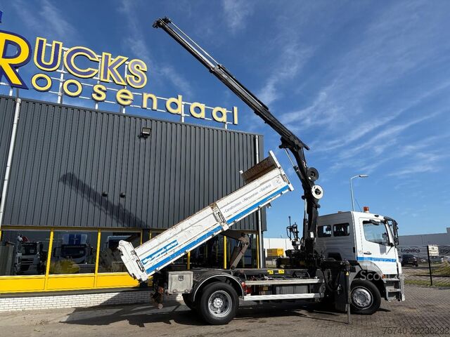 Tippbil med kran Mercedes-Benz Axor + HIAB 088 ES -3 HIDUO + TIPPER + EURO 4