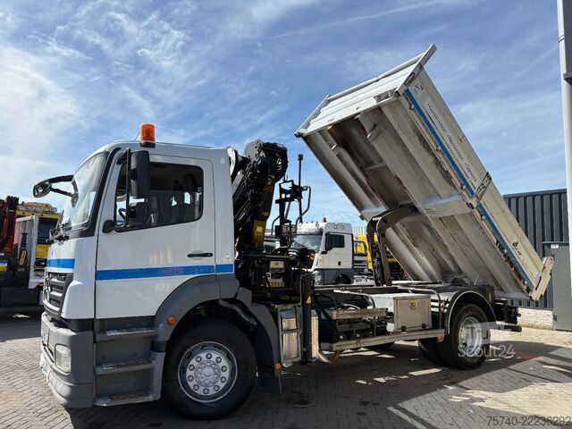 Tippbil med kran Mercedes-Benz Axor + HIAB 088 ES -3 HIDUO + TIPPER + EURO 4