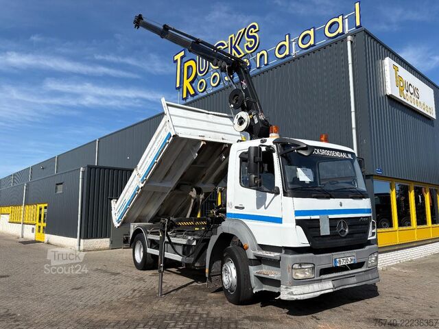 Camión grúa Mercedes-Benz Axor + HIAB 088 ES -3 HIDUO + TIPPER + MANUAL