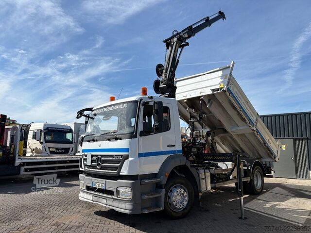 Camión grúa Mercedes-Benz Axor + HIAB 088 ES -3 HIDUO + TIPPER + MANUAL