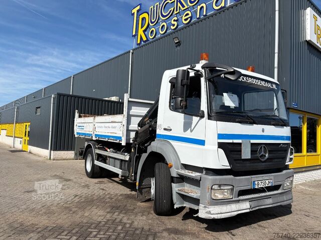 Camión grúa Mercedes-Benz Axor + HIAB 088 ES -3 HIDUO + TIPPER + MANUAL