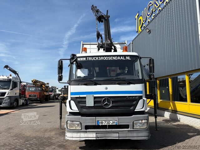 Camión grúa Mercedes-Benz Axor + HIAB 088 ES -3 HIDUO + TIPPER + MANUAL