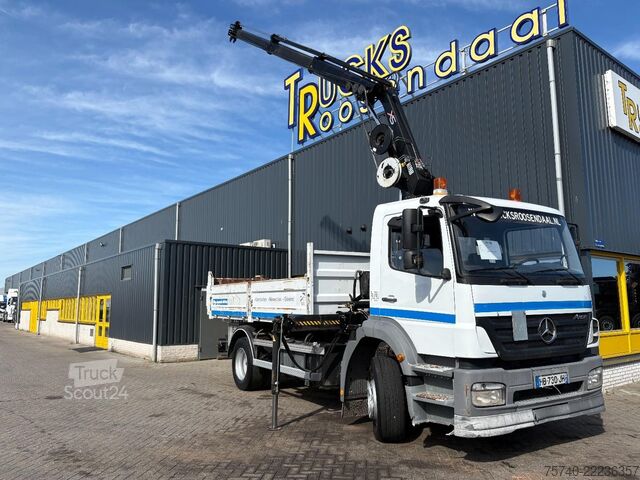 Camión grúa Mercedes-Benz Axor + HIAB 088 ES -3 HIDUO + TIPPER + MANUAL