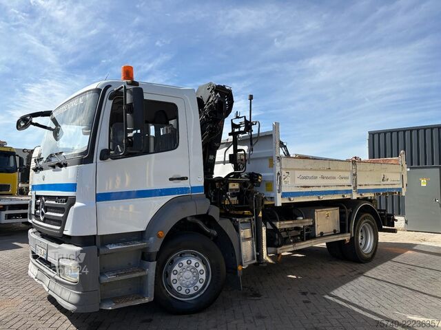 Camión grúa Mercedes-Benz Axor + HIAB 088 ES -3 HIDUO + TIPPER + MANUAL