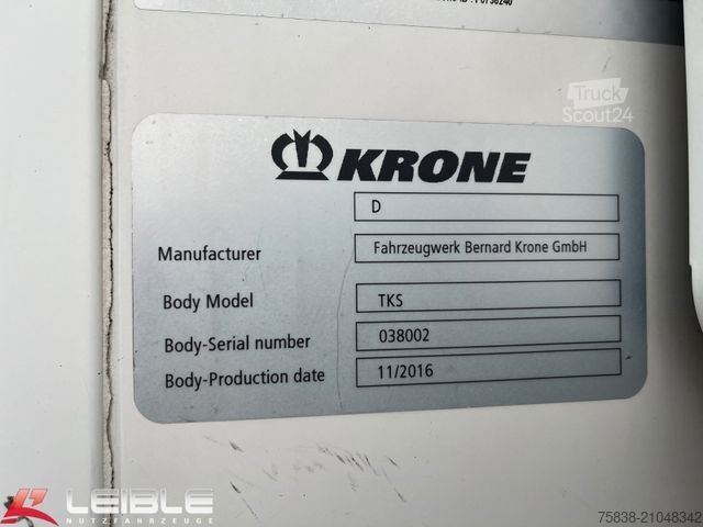 Semi-remorque frigorifique KRONE SD*Frigo Thermo King SLXe300*Liftachse*