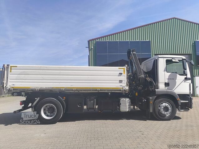 Tippvagn med kran MAN TGM 18.290