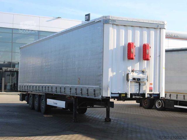 Відкритий напівпричіп з тентом KRONE SD, LIFTING AXLE, MULTILOCK