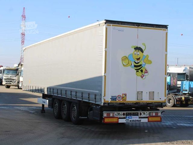 Відкритий напівпричіп з тентом KRONE SD, LIFTING AXLE, MULTILOCK
