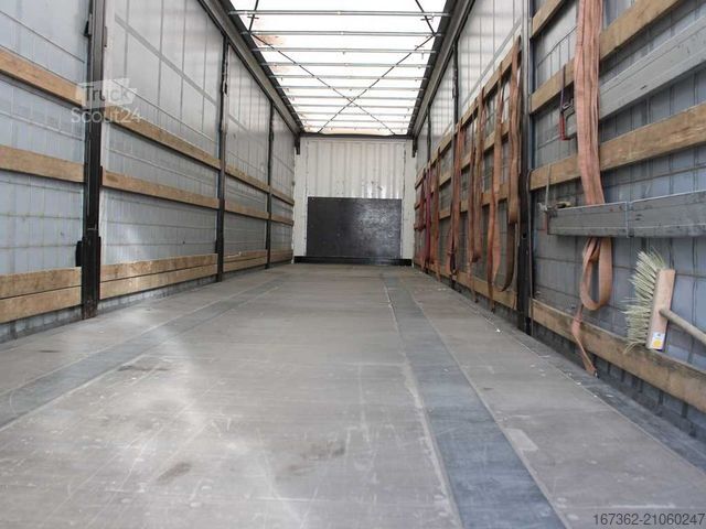 Відкритий напівпричіп з тентом KRONE SD, LIFTING AXLE, MULTILOCK