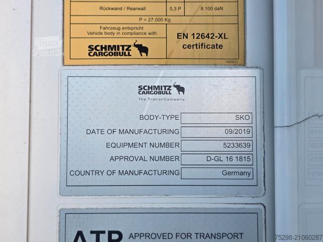Рефрижераторний напівпричіп SCHMITZ CARGOBULL SKO 24/L - 13,4 FP COOL V7 / TIR / FRC 09.2025