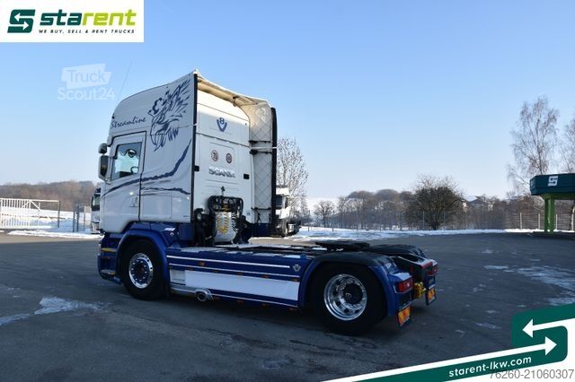Standard tractor unit SCANIA R730 V8 Topline Retarder Alu-Felgen NAVI Leder