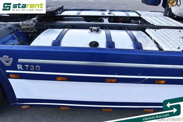 Standard tractor unit SCANIA R730 V8 Topline Retarder Alu-Felgen NAVI Leder
