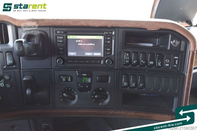 Standard tractor unit SCANIA R730 V8 Topline Retarder Alu-Felgen NAVI Leder