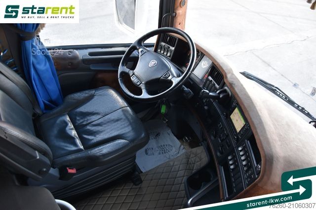 Standard tractor unit SCANIA R730 V8 Topline Retarder Alu-Felgen NAVI Leder