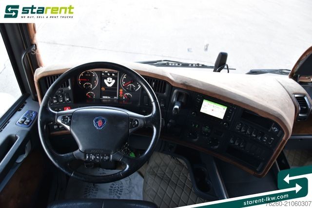 Standard tractor unit SCANIA R730 V8 Topline Retarder Alu-Felgen NAVI Leder
