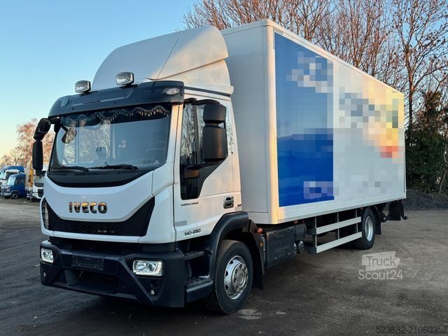 LKW mit Kofferaufbau IVECO Eurocargo 140-280 3 Sitze*AHK*LBW*7,2m Koffer